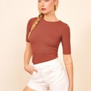Reformation Rust Sweater